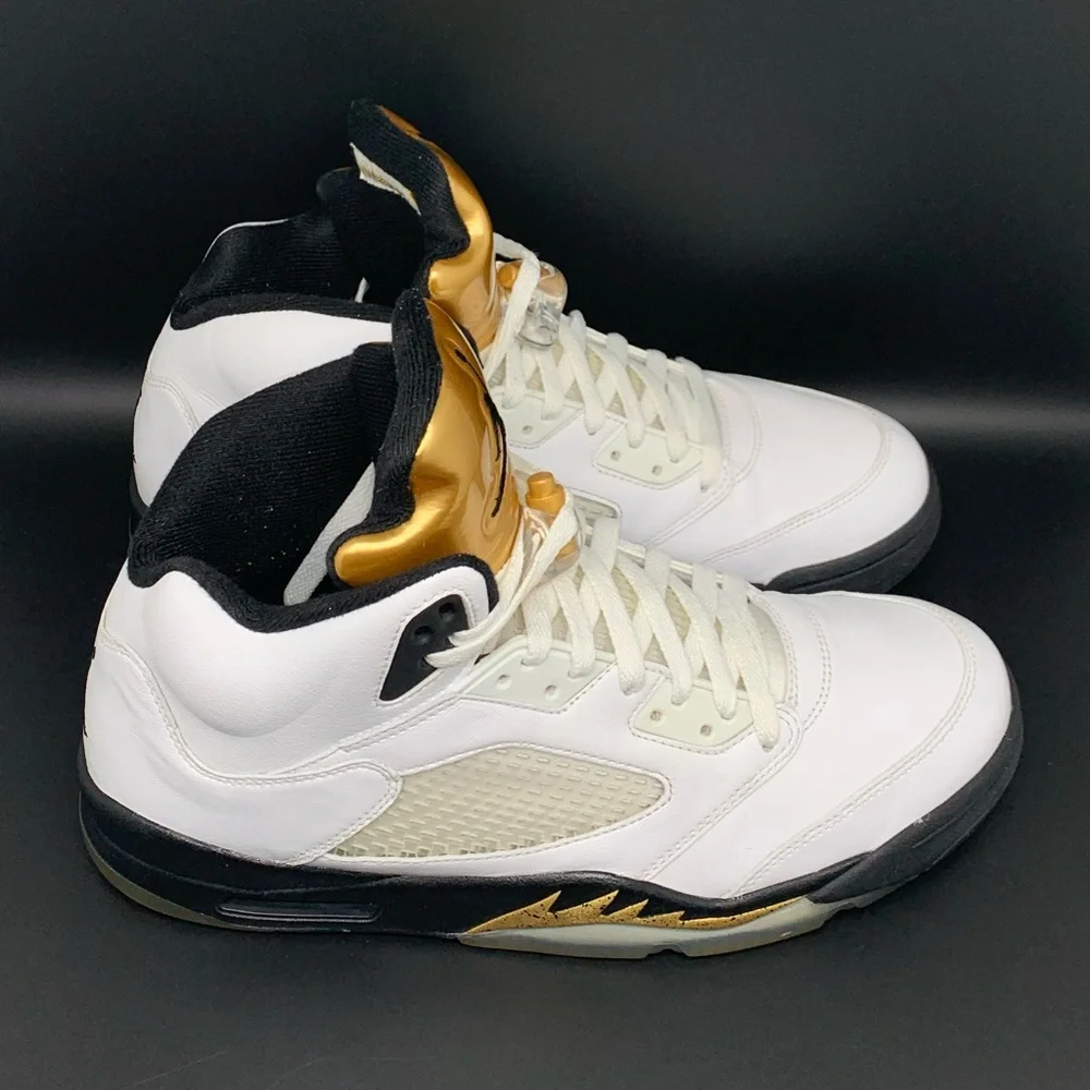 Jordan 5 Retro Olympic Basketball Shoes Men's Sz 12
